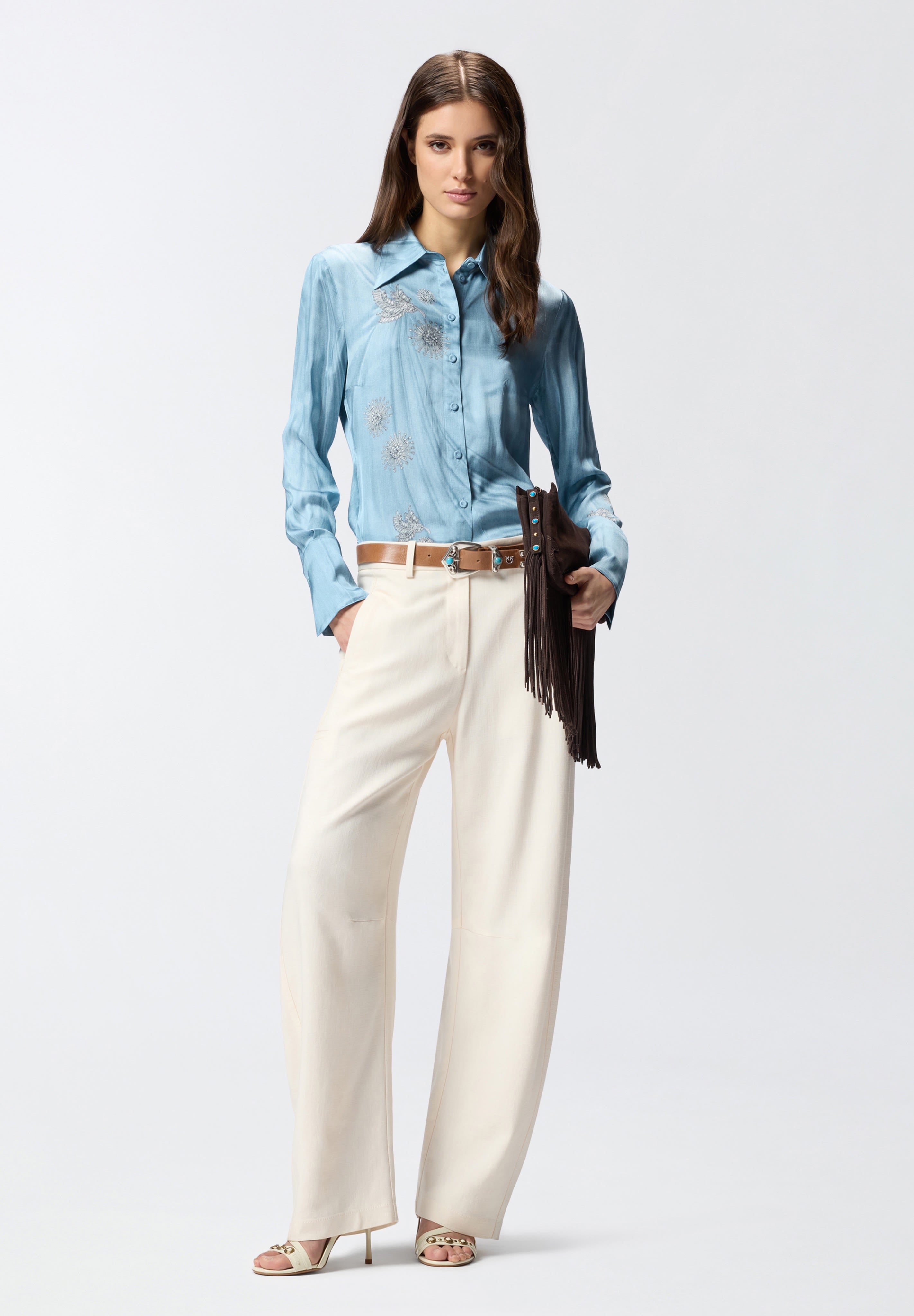 PINKO BLUSE SCHMUCKPRINT