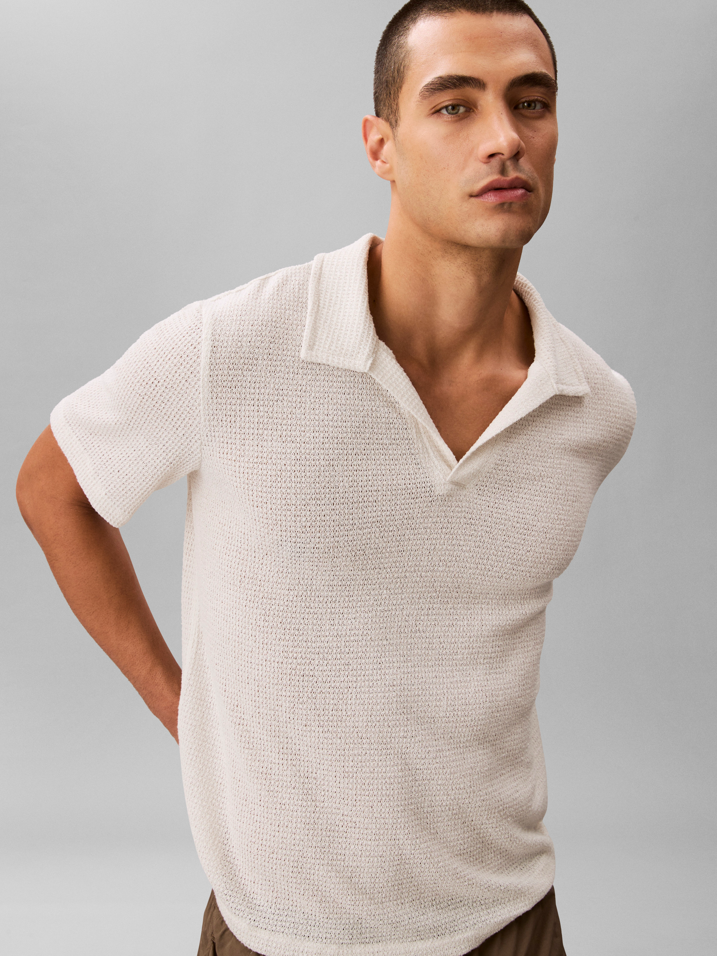 CALVIN KLEIN BEACHWEAR POLO-STRICK
