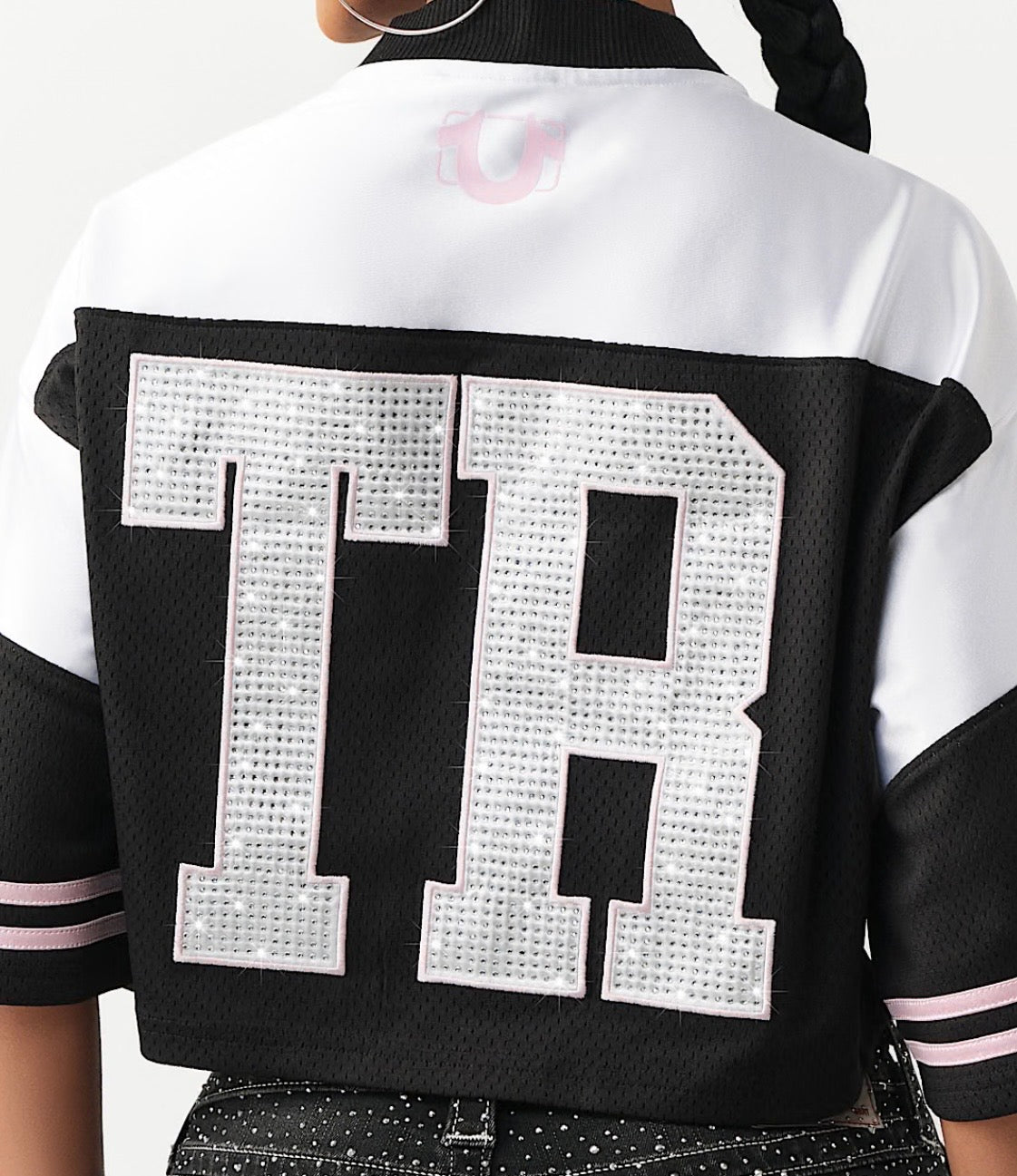 TRUE RELIGION Crystal Sporty Jersey Shirt